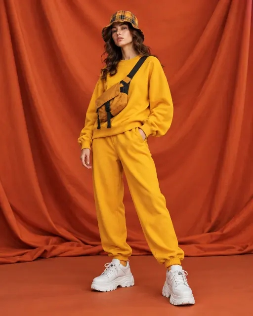 Contoh foto produk fashion, gaya studio: Amber utility